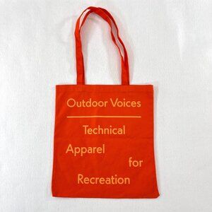 Outdoor Voices HOUSTON Orange Exclusive Limited Edition Reusable City Tote Bag